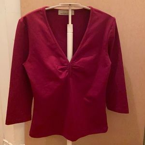 Burgundy stretch material girl m